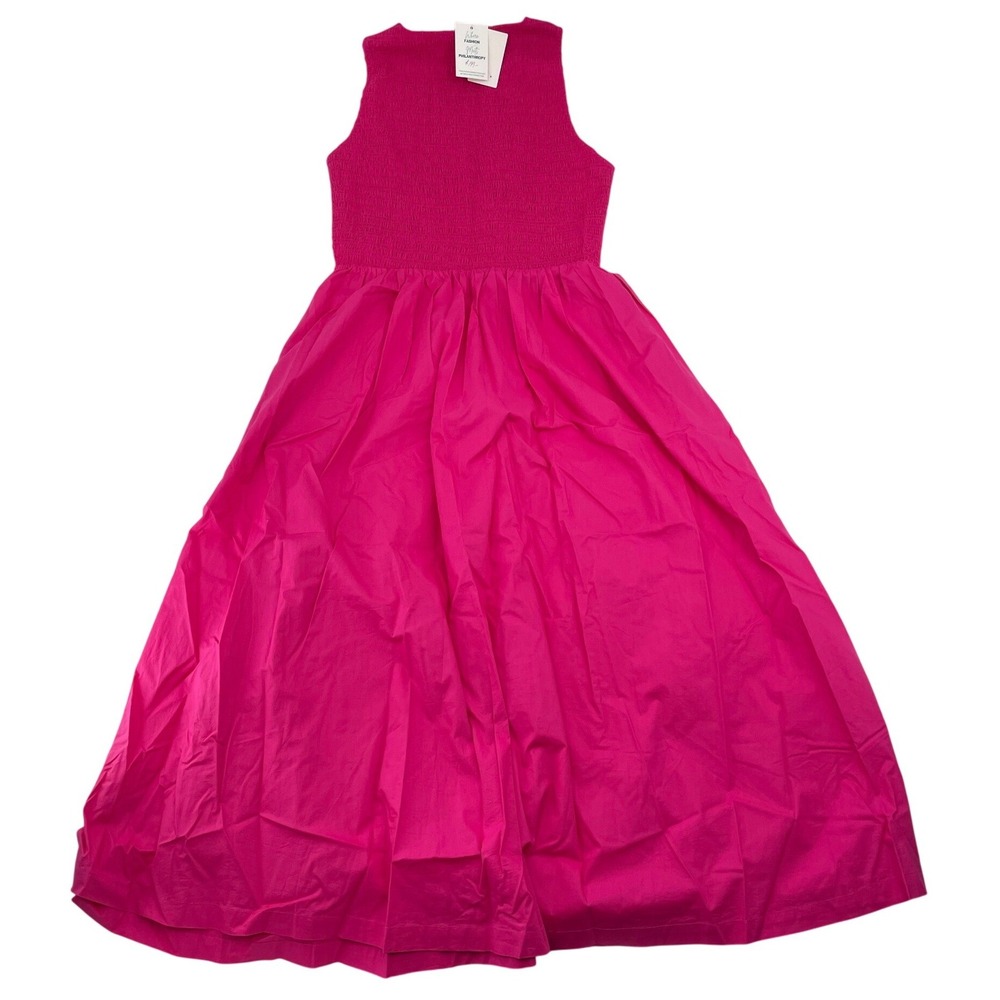Cleobella Dress Charaya Ankle Dress Medium Magenta NWT - Picture 2 of 7